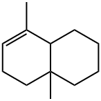 1,2,3,4,4a,5,6,8a-Octahydro-4a,8-dimethylnaphthalene Struktur