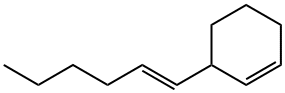 3-[(E)-1-Hexenyl]-1-cyclohexene Structure