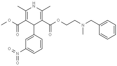 2-(Benzylmethylamino)ethylmethyl-1,4-dihydro-2,6-dimethyl-4-(m-nitrophenyl)pyridin-3,5-dicarboxylat