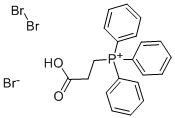 三臭化(2-カルボキシエチル)トリフェニルホスホニウム, 98+% 化学構造式