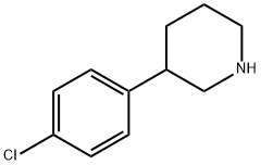 3-(4-クロロフェニル)ピペリジン 化学構造式