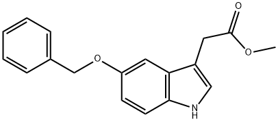 METHYL 5-BENZYLOXYINDOLE-3-ACETATE Struktur