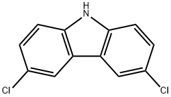 3,6-ジクロロ-9H-カルバゾール 化学構造式