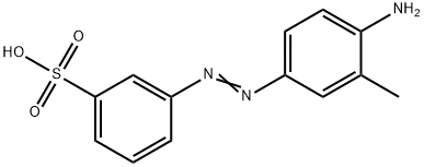 3-[(4-Amino-3-methylphenyl)azo]benzenesulfonic acid Structure
