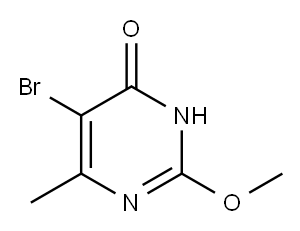 5-Bromo-4-hydroxy-2-methoxy-6-methylpyrimidine Structure