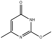 2-メトキシ-6-メチル-4(1H)-ピリミジノン 化学構造式