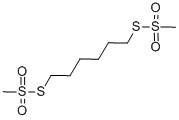 1,6-HEXANEDIYL BISMETHANETHIOSULFONATE,56-01-9,结构式