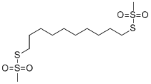 1,10-癸二基二甲烷硫代磺酸酯,56-02-0,结构式