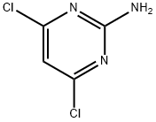 2-Amino-4,6-dichloropyrimidine Structure