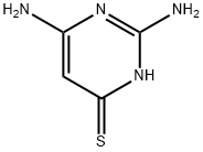 2,4-DIAMINO-6-MERCAPTOPYRIMIDINE 化学構造式