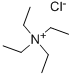 四乙基氯化铵,56-34-8,结构式