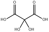 2,2-ジヒドロキシマロン酸 化学構造式
