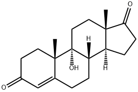 9-hydroxy-4-androstene-3,17-dione Struktur