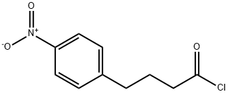 4-ニトロベンゼンブタン酸クロリド 化学構造式