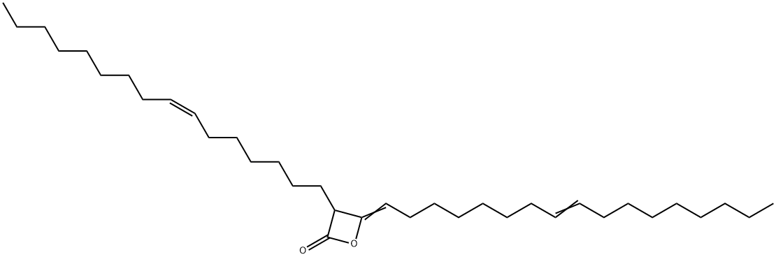 (,Z,Z)-4-(heptadec-8-enylidene)-3-(hexadec-7-enyl)oxetan-2-one 结构式
