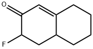 2(3H)-Naphthalenone,  3-fluoro-4,4a,5,6,7,8-hexahydro- Struktur