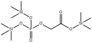 [[ビス[(トリメチルシリル)オキシ]ホスフィニル]オキシ]酢酸トリメチルシリル 化学構造式