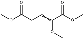 2-Methoxy-2-pentenedioic acid dimethyl ester Struktur