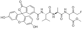 6-FAM-VAD(OME)-FMK, 560094-66-8, 结构式