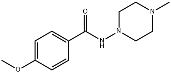 Benzamide, 4-methoxy-N-(4-methyl-1-piperazinyl)- (9CI) Structure