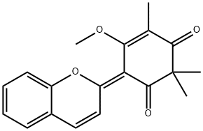 56015-02-2 (6E)-6-(2H-1-Benzopyran-2-ylidene)-5-methoxy-2,2,4-trimethyl-4-cyclohexene-1,3-dione
