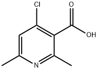 4-クロロ-2,6-ジメチル-ニコチン酸 化学構造式