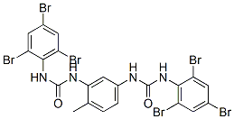 N,N''-(4-メチル-1,3-フェニレン)ビス[3-(2,4,6-トリブロモフェニル)尿素] 化学構造式