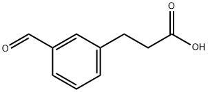 3-(3-ホルミルフェニル)プロパン酸 化学構造式