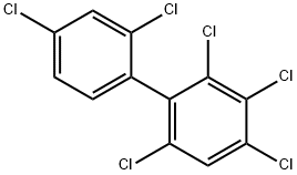2,2',3,4,4',6-ヘキサクロロ-1,1'-ビフェニル 化学構造式