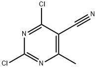 2,4-Dichloro-6-methyl-5-Pyrimidinecarbonitrile Structure