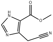 1H-Imidazole-5-carboxylic acid, 4-(cyanomethyl)-, methyl ester 结构式