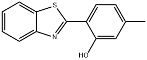 2-(2-ベンゾチアゾリル)-5-メチルフェノール 化学構造式