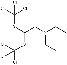 N,N-Diethyl-2,2-bis[(trichloromethyl)thio]ethanamine,56051-72-0,结构式