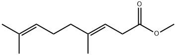 (3E)-4,8-ジメチル-3,7-ノナジエン酸メチル 化学構造式