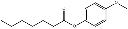 Heptanoic acid 4-methoxyphenyl ester Structure