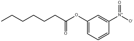 Heptanoic acid m-nitrophenyl ester Structure