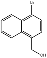 (1-溴萘-4-基)甲醇 结构式
