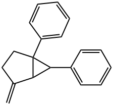 4-メチレン-1,6-ジフェニルビシクロ[3.1.0]ヘキサン 化学構造式