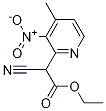 ethyl 2-cyano-2-(4-Methyl-3-nitropyridin-2-yl)acetate Structure