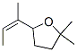 (Z)-tetrahydro-2,2-dimethyl-5-(1-methyl-1-propenyl)furan Structure
