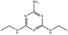 N,N'-ジエチル-1,3,5-トリアジン-2,4,6-トリアミン 化学構造式