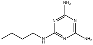 2,4-ジアミノ-6-ブチルアミノ-1,3,5-トリアジン 化学構造式