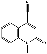 1-メチル-4-シアノキノリン-2(1H)-オン 化学構造式