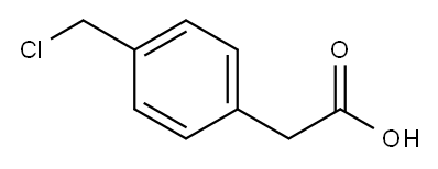 4-(氯甲基)苯乙酸, 56066-91-2, 结构式
