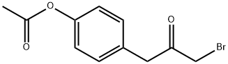 1-[4-(ACETYLOXY)PHENYL]-3-BROMO-2-PROPANONE Structure