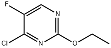 4-クロロ-2-エトキシ-5-フルオロピリミジン 化学構造式