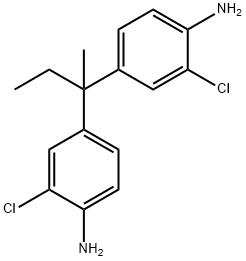 2,2-Bis(4-amino-3-chlorophenyl)butane Struktur
