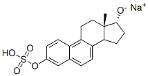 硫酸ナトリウム17α-ヒドロキシエストラ-1,3,5,7,9-ペンタエン-3-イル 化学構造式