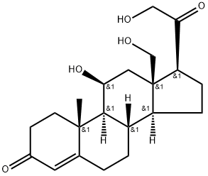 18-ヒドロキシコルチコステロン 化学構造式