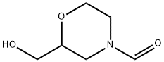 4-Morpholinecarboxaldehyde, 2-(hydroxymethyl)- (9CI) Structure